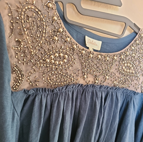NWT Anthropologie Deletta Beaded Blouse - Picture 5 of 7